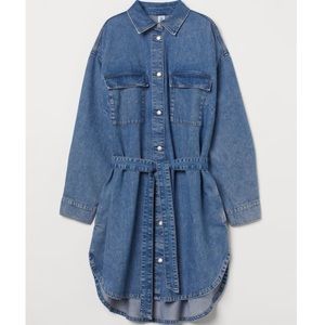 Long sleeve denim H&M dress - size S. Worn once
